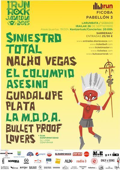 Irun Rock 2015 Cartel Sabado