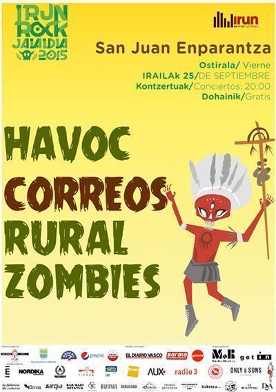 Irun Rock 2015 Cartel Viernes