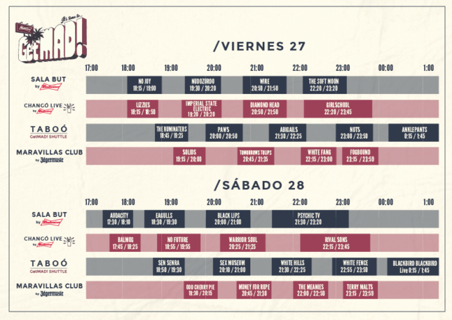 Getmad horario