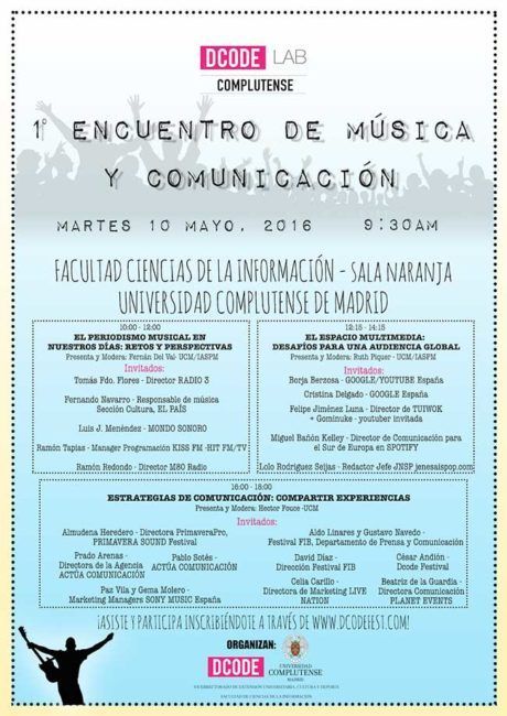 Dcode Lab Complutense 2016 Cartel | Indiescretos Noticias Indie Español