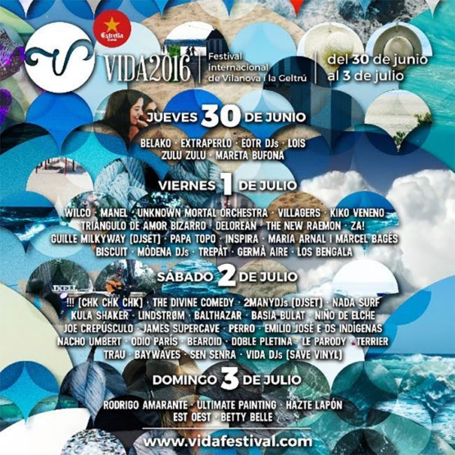 Vida Festival Cartel 2016 | Indiescretos Noticias Indie Español