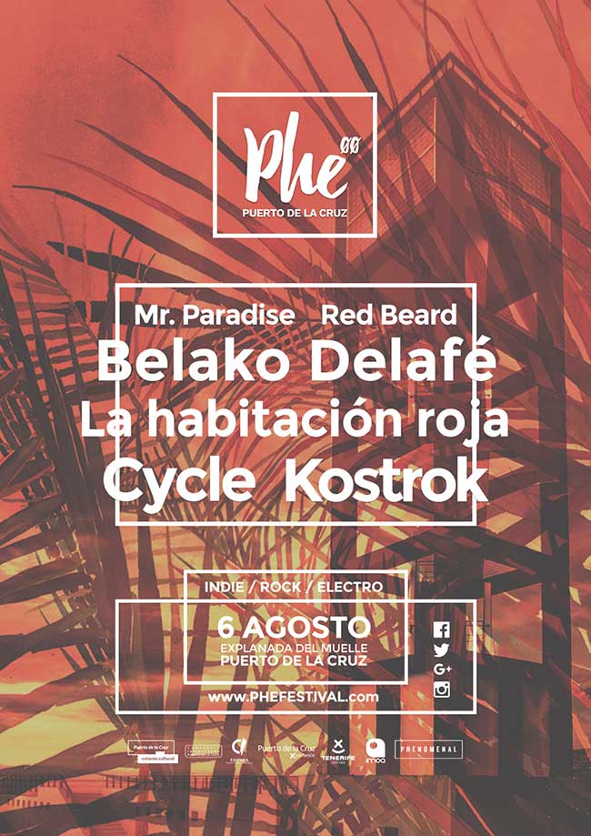 Phe Festival 2016 El Puerto de la Cruz Tenerife | Indiescretos Noticias Indie Español Festivales Festival Entrada Entradas Ticket Tickets