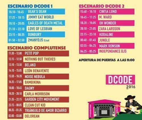 horarios dcode