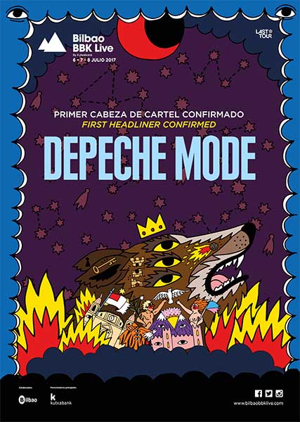 Bilbao BBK Live 2017 Cartel Depeche Mode | Indiescretos Noticias Indie Español Festivales Festival Entrada Entradas Ticket Tickets