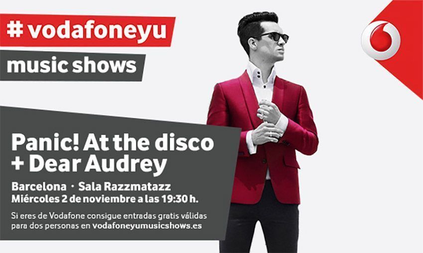 Panic! At The Disco Barcelona Concierto Vodafone YU | Indiescretos Noticias Indie Español Festivales Festival Entrada Entradas Ticket Tickets