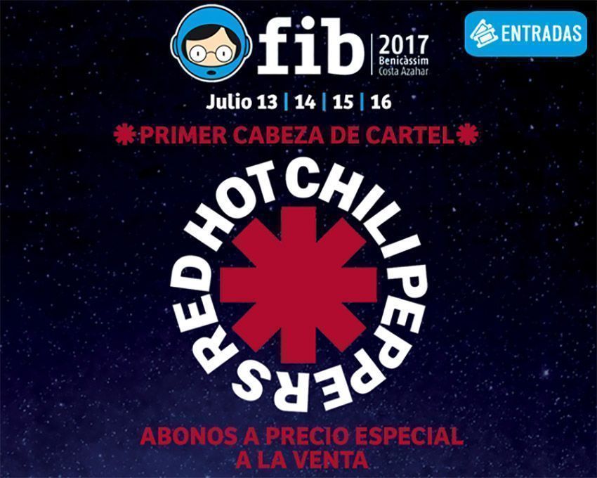 Red Hot Chili Peppers FIB 2017 Madrid Barcelona Tour 2016 | Indiescretos Noticias Indie Español