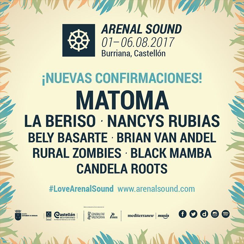 Arenal Sound Festival 2017 Indiescretos Confirmaciones Cartel