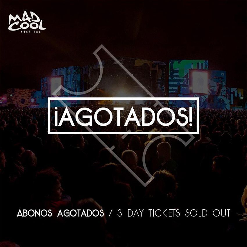 Mad Cool 2017 Sold Out Abonos Entradas | Indiescretos Noticias Indie Español Festivales Festival Entrada Entradas Ticket Tickets