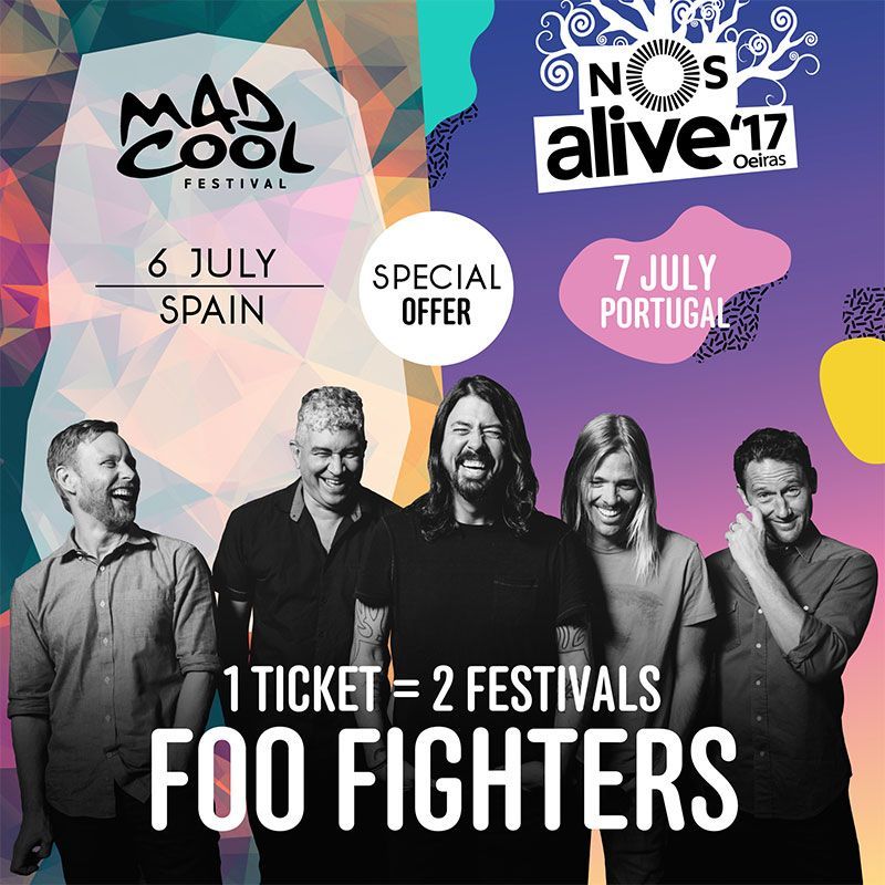 foo fighters madrid mad cool festival lisboa nos alive