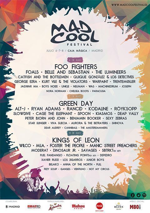 Mad Cool Festival Cartel Cierre