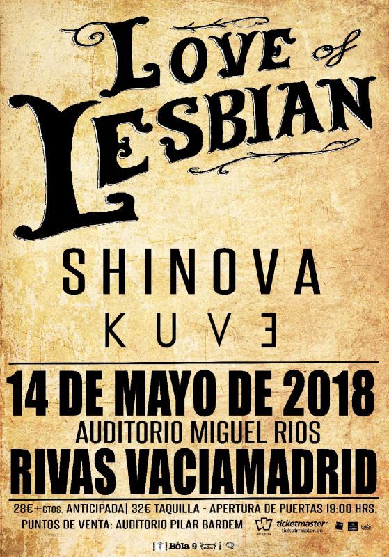 love-of-lesbian-shinova-kuve-en-rivas
