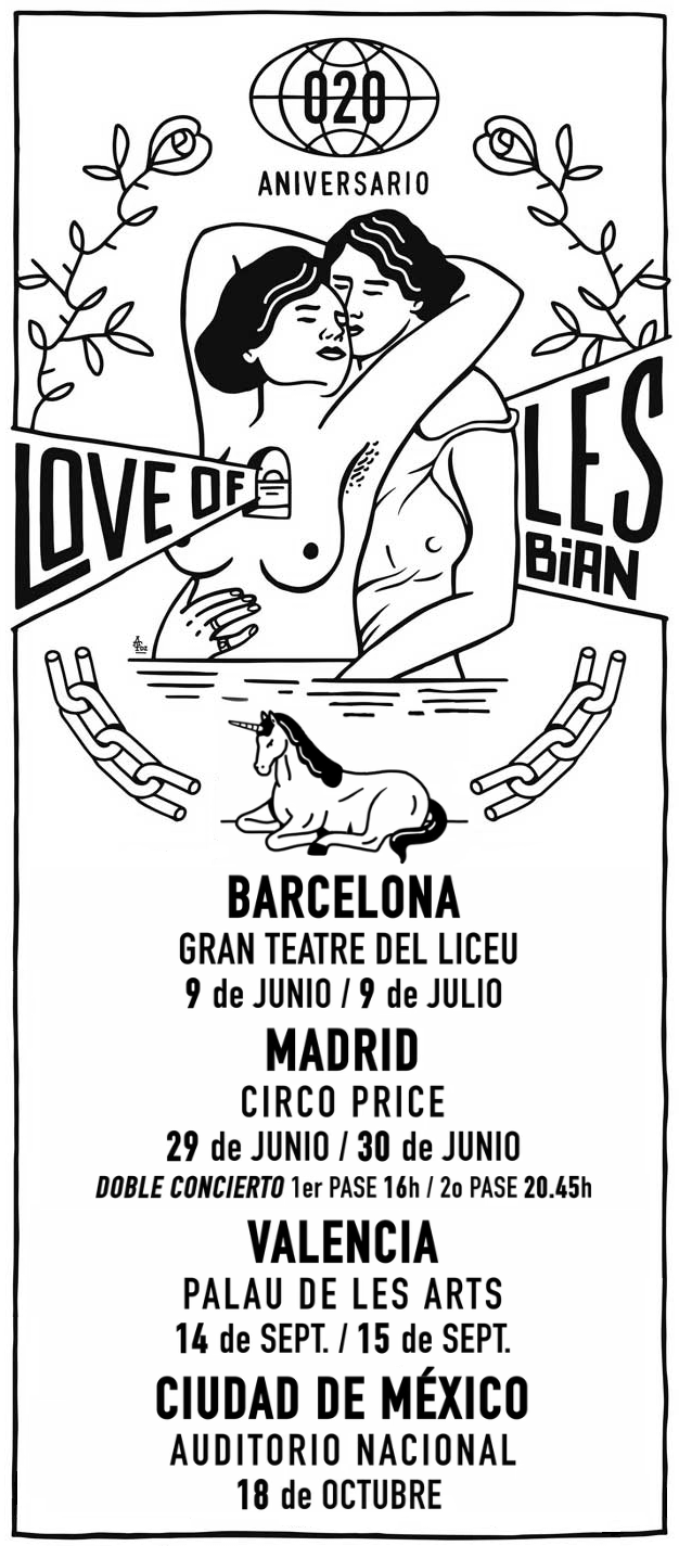 cartel-LOVE OF LESBIAN-20-aniversario
