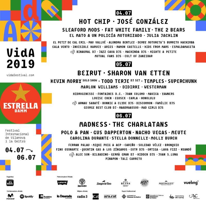 Vida Festival 2019 Cartel