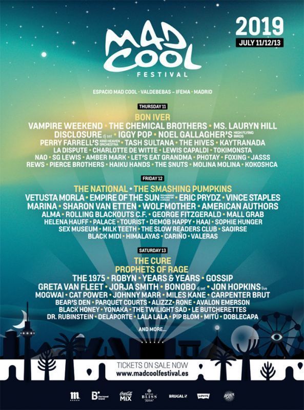 Mad Cool Festival 2019 Cartel