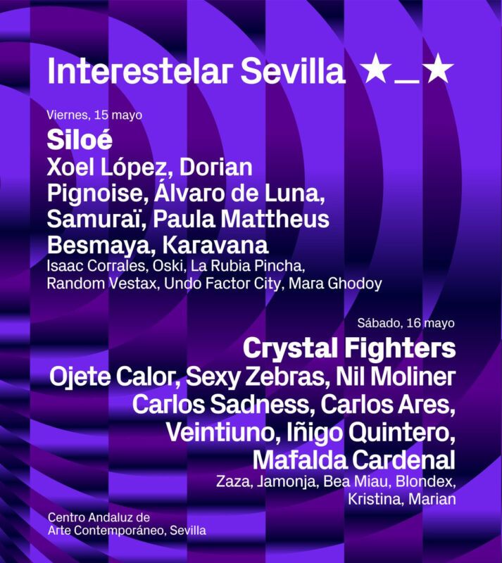 Cartel interestelar sevilla 2026