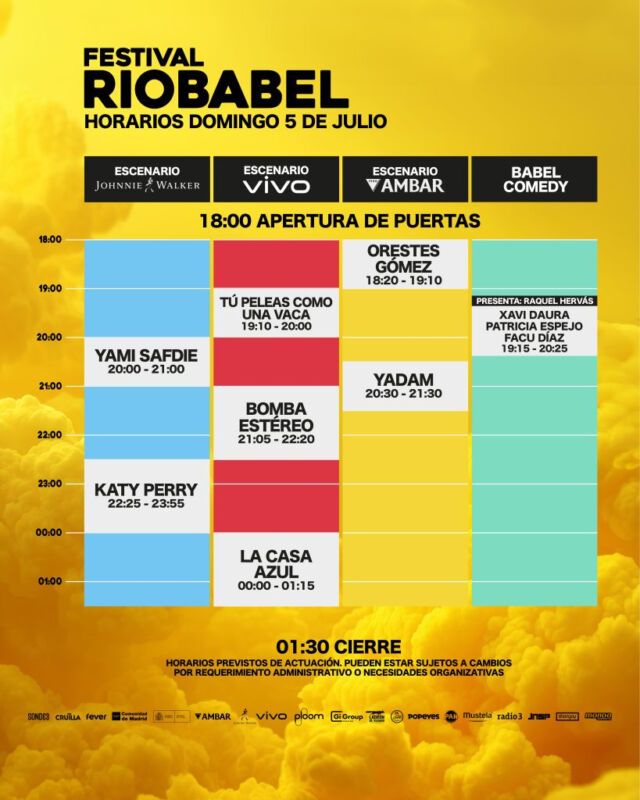 rio babel-horarios-indiescretos